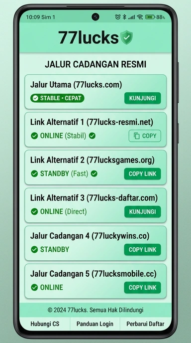Tampilan link alternatif 77lucks