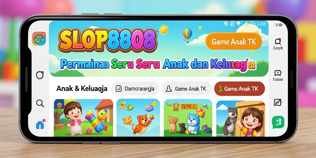 Tampilan antarmuka SLOT8808 yang ceria dan interaktif.