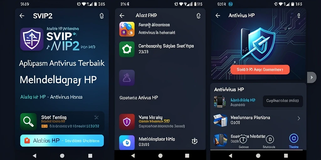 Antarmuka SVIP2 yang user-friendly untuk keamanan ponsel.